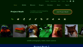 What Projectnoah.org website looked like in 2024 (1 year ago)