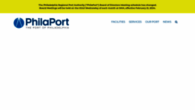 What Philaport.com website looks like in 2024 
