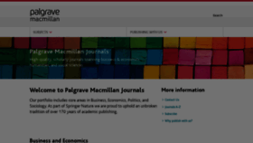 What Palgrave-journals.com website looks like in 2024 