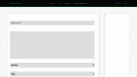 What Pastehere.xyz website looked like in 2024 (1 year ago)