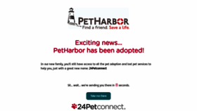 What Petharbor.com website looks like in 2024 