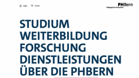 What Phbern.ch website looks like in 2024 