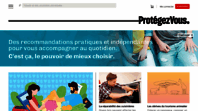 What Protegez-vous.ca website looks like in 2024 