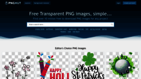 What Pnghut.com website looks like in 2024 
