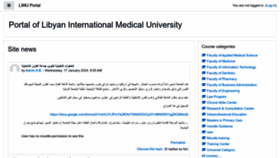 What Portal.limu.edu.ly website looks like in 2024 