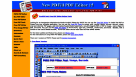 What Pdfill.com website looks like in 2024 