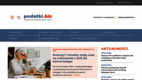 What Podatki.biz website looks like in 2024 