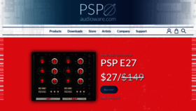 What Pspaudioware.com website looks like in 2024 