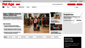 What Petage.com website looks like in 2024 