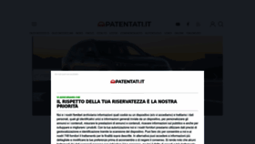What Patentati.it website looks like in 2024 
