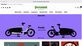 What Perennialcycle.com website looks like in 2024 