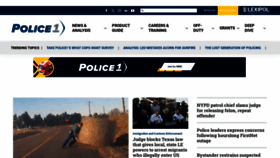 What Policeone.com website looks like in 2024 