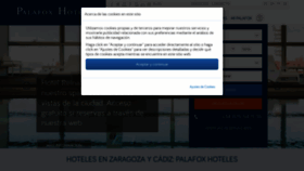 What Palafoxhoteles.com website looks like in 2024 