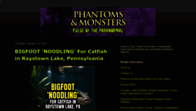 What Phantomsandmonsters.com website looks like in 2024 