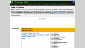 What Pakistanjobsbank.com website looks like in 2024 