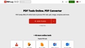 What Pdfcandy.com website looks like in 2024 