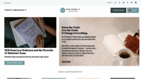 What Proverbs31.org website looked like in 2024 (1 year ago)