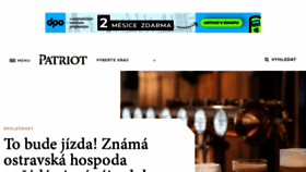 What Patriotmagazin.cz website looks like in 2024 
