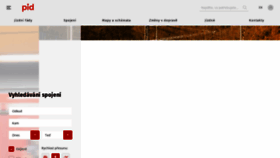 What Pid.cz website looks like in 2024 