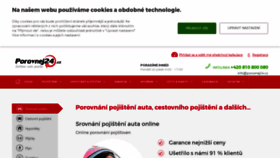 What Porovnej24.cz website looks like in 2024 