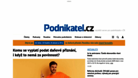 What Podnikatel.cz website looks like in 2024 