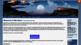 What Palemoon.org website looks like in 2024 