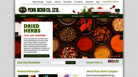 What Pennherb.com website looks like in 2024 