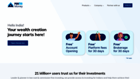 What Paytmmoney.com website looks like in 2024 