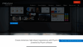 What Prysm.com website looks like in 2024 