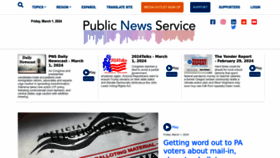 What Publicnewsservice.org website looks like in 2024 