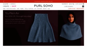 What Purlsoho.com website looks like in 2024 