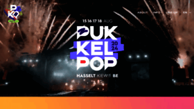 What Pukkelpop.be website looks like in 2024 