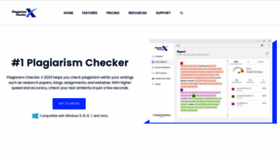 What Plagiarismcheckerx.com website looks like in 2024 