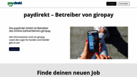 What Paydirekt.de website looks like in 2024 