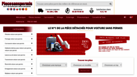 What Piecesanspermis.fr website looks like in 2024 
