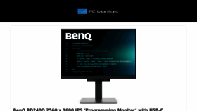 What Pcmonitors.info website looks like in 2024 