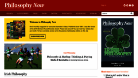 What Philosophynow.org website looked like in 2024 (1 year ago)