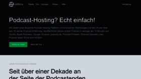 What Podcaster.de website looks like in 2024 
