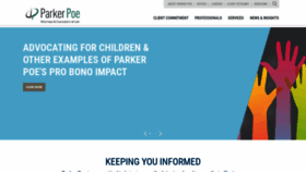 What Parkerpoe.com website looks like in 2024 