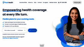 What Pivothealth.com website looks like in 2024 