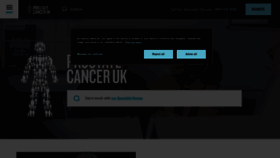 What Prostatecanceruk.org website looks like in 2024 