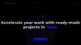 What Projectpro.io website looks like in 2024 