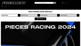 What Piecesracing.com website looks like in 2024 