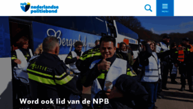 What Politiebond.nl website looks like in 2024 