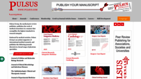 What Pulsus.com website looks like in 2024 