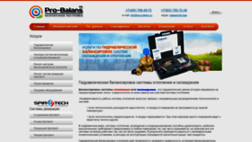What Pro-balanse.ru website looks like in 2024 