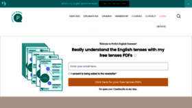 What Perfect-english-grammar.com website looks like in 2024 