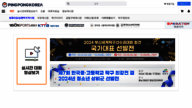 What Pingpongkorea.com website looks like in 2024 