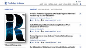 What Psychologyinrussia.com website looked like in 2024 (1 year ago)