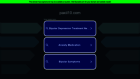 What Paxil10.com website looks like in 2024 